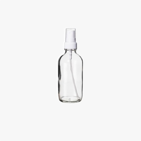 4 Ounce Clear Boston Round Bottle