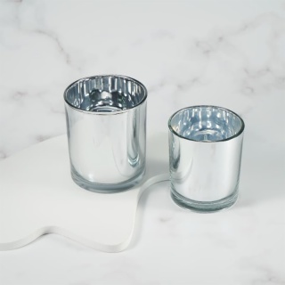 Electroplated Glass Candle Jars