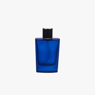 50ml Blue Frosted Glass Perfume Bottle