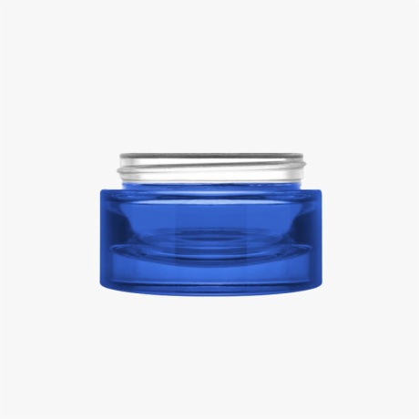 50ml Blue Glass Cream Jar