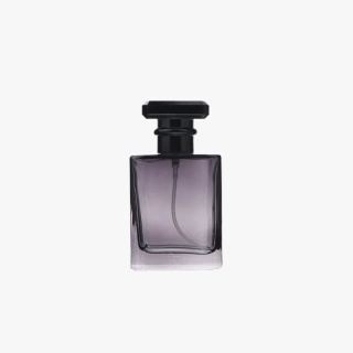 50ml Gray Square Perfume Bottle Glass Atomizer