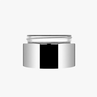 50ml Silver Metallized Glass Cream Jar