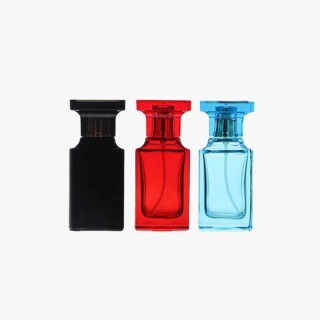 50ml Square Black Red Blue Spray Perfume