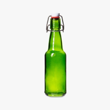 330ml green swing top bottle