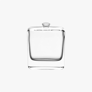 Square 50ml Transparent Fragrance Glass Bottle