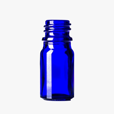 5ml Cobalt Blue Boston Round Bottle