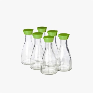 5oz Clear Easy Pour Glass Condiment Dispenser