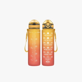 32oz Ombre Orange Water Bottle