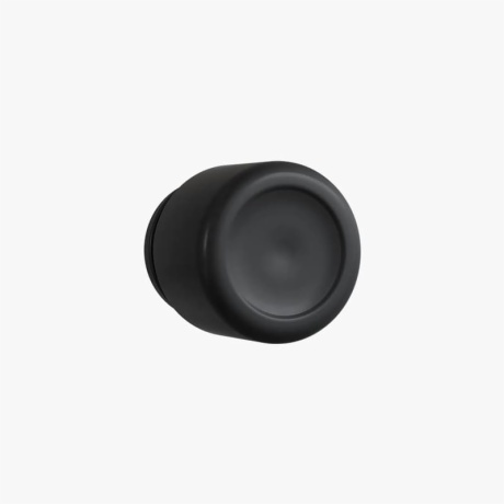 2oz Matte Black Child Resistant C-Class Jar with Plastic Matte Black Lid