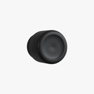 2oz Matte Black Child Resistant C-Class Jar with Plastic Matte Black Lid