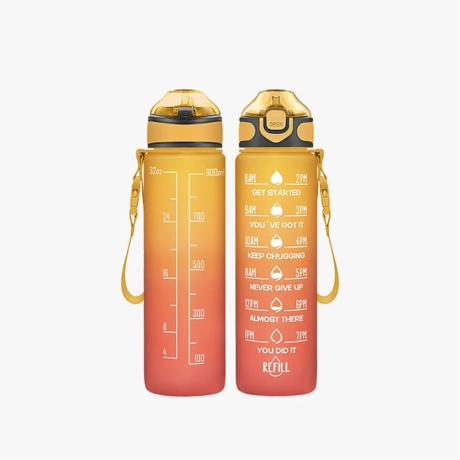 32oz Ombre Orange Water Bottle