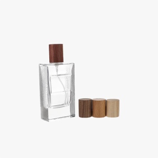 60ml Thick Glass Perfume Bottle with Wooden Cap 