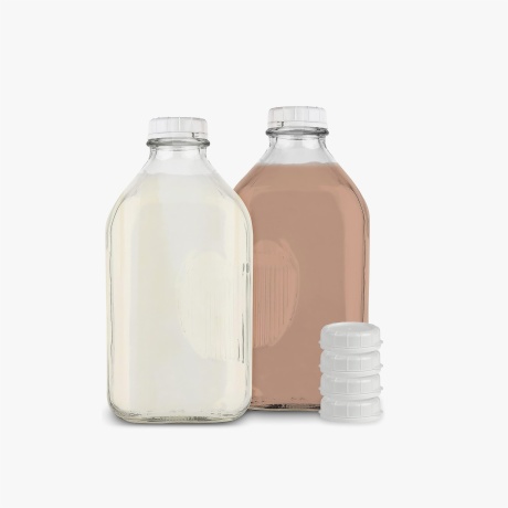 64oz Glass Milk Bottle