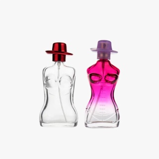 65ml Pink Clear Women Body Shape Perfume Bottle