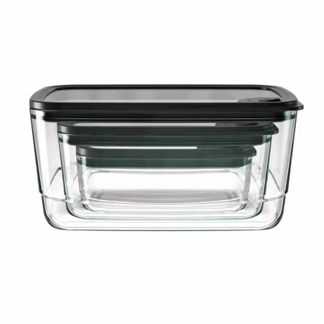 720ml 1500ml 2900ml borosilicate glass food storage boxes