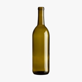 750ml Antique Green Bordeaux Wine Bottle