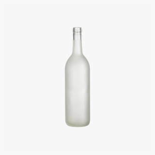 750 ml Clear Frosted Bordeaux Wine Bottles