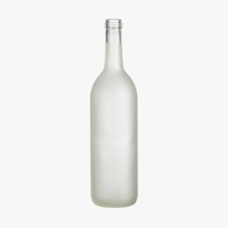 750 ml Clear Frosted Bordeaux Wine Bottles