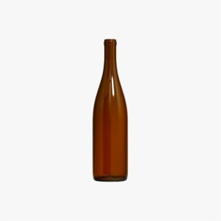 750ml Amber Hock Wine Bottles