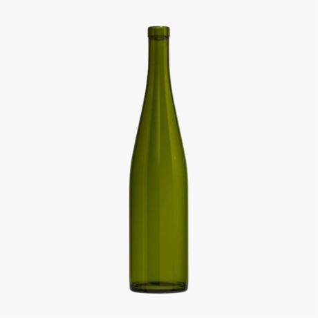 750ml Antique Green Hock Wine Bottles