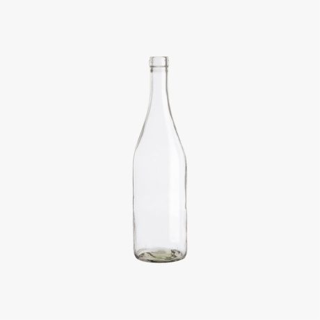 750ml Clear Burgundy Wine Glass Bottles