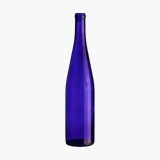 750ml Cobalt Blue Hock Wine Glass Bottles
