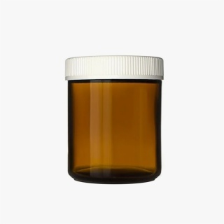 8 oz Amber Glass Jars