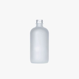 8oz Frosted Glass Boston Round Bottle