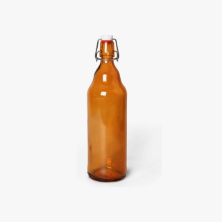 Amber Flip Top Bottles