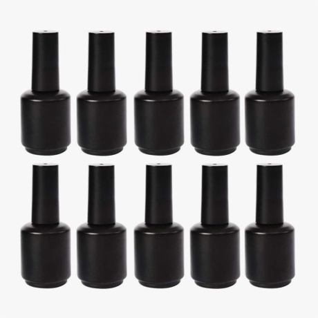 black nail polish bottle