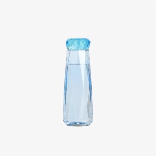 blue Diamond Shape Water Bottle