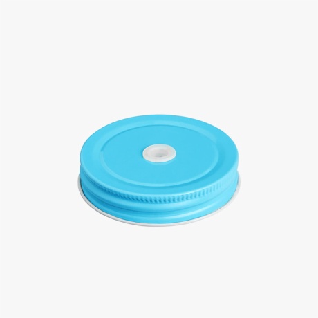 Blue Mason Jar Lid