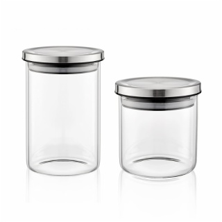 borosil airtight container with stainless steel lid
