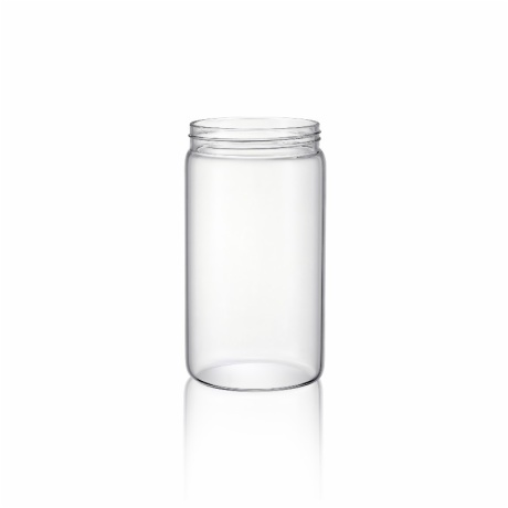Borosil Glass Canister with Stainless Steel Lid