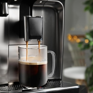 Borosilicate Coffee Mug with Wood Lid