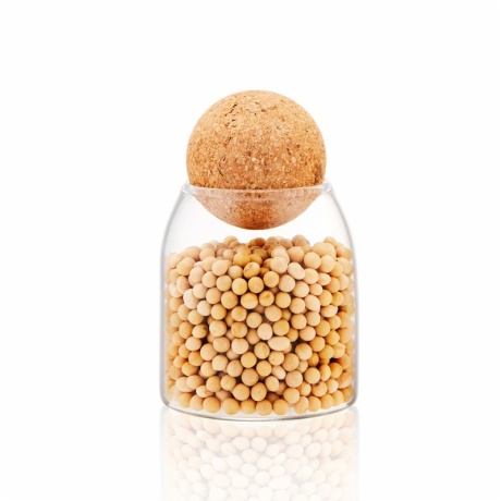 borosilicate cork ball glass jars