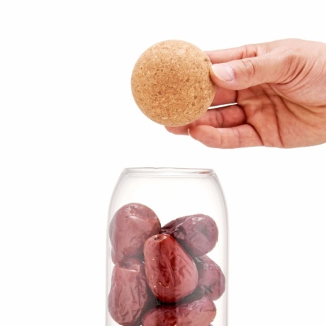 borosilicate cork ball glass jars