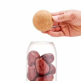 borosilicate cork ball glass jars