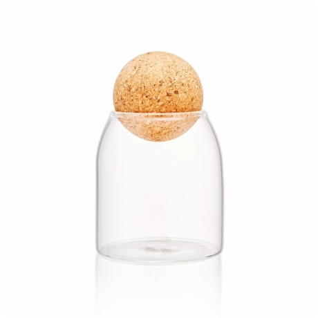 borosilicate cork ball glass jars
