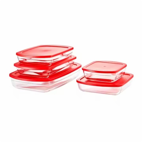 borosilicate glass bakeware with airtight lids