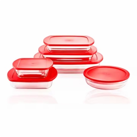 borosilicate glass bakeware with airtight lids
