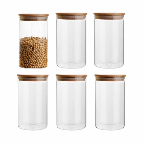 Borosilicate Glass Jar with Lid 1000ml/34oz