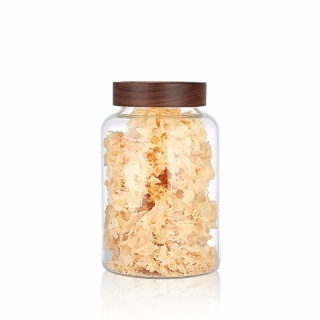 Borosilicate Glass Container With Wooden Lid