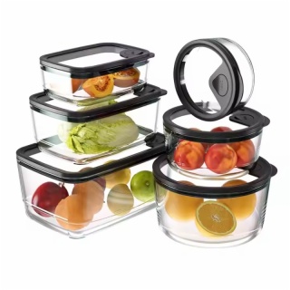 borosilicate glass microwave containers with vented lids