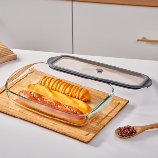 Borosilicate Glass Oven Dish with Glass Lid