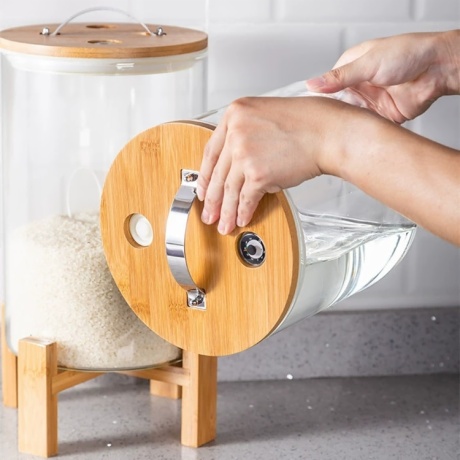 Borosilicate Glass Rice Dispenser
