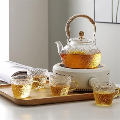 Borosilicate Glass Stovetop Tea Kettle