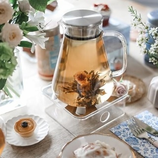 Borosilicate Glass Teapot 40 Oz