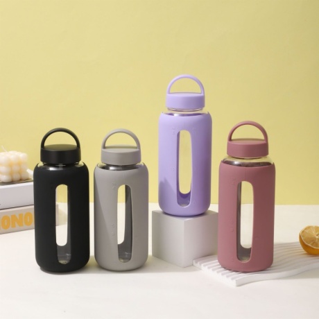 Borosilicate Glass Water Bottle With Sleeve