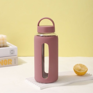 Borosilicate Glass Water Bottle With Sleeve